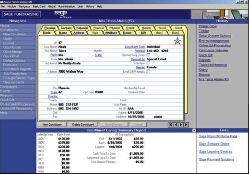 screenshot of Fundraising 50